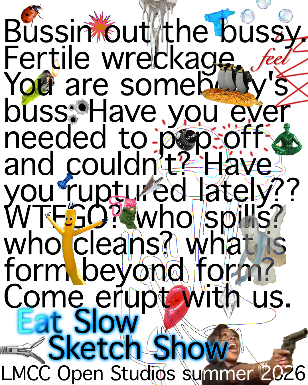 Eat Slow Sketch Show event flyer